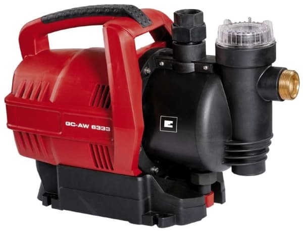 Einhell GC-AW 6333, 630 W, AC, 3,6 bar, 3300 l/h, IPX4, Musta, Punainen