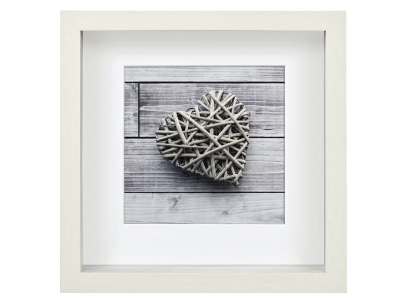 Hama Scala, MDF-levy, Valkoinen, Yksi kuvakehys, 15 x 15 cm, Neliö, Heijastava