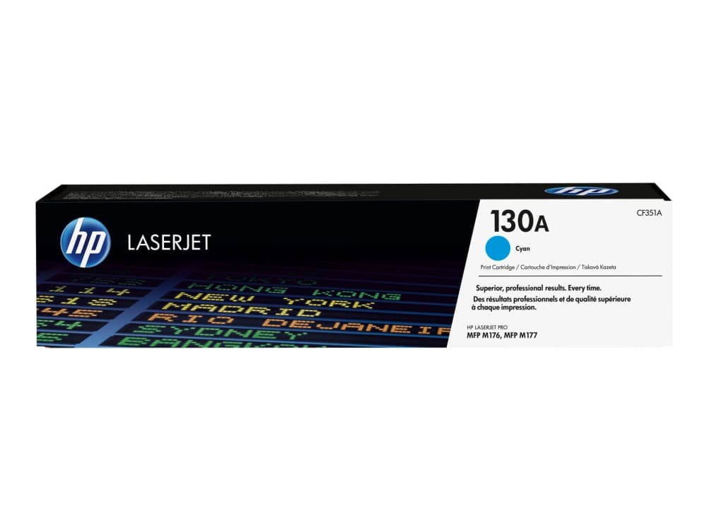 HP 130A -värikasetti, syaani, alkuperäinen, LaserJet, 1000 sivua, Syaani, 1 kpl
