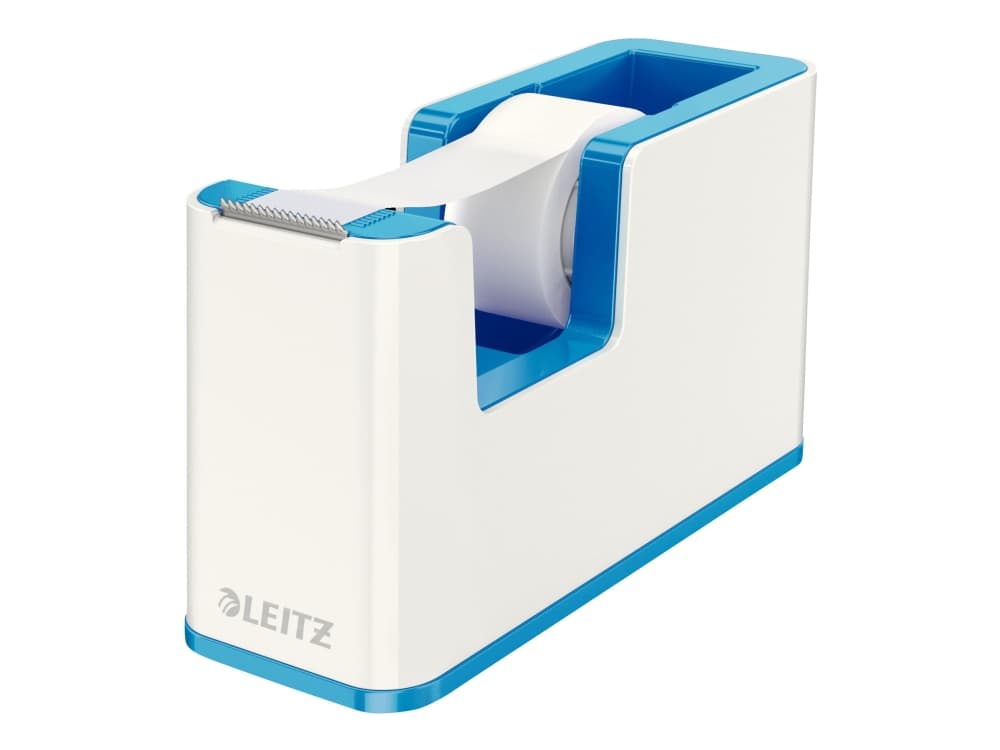 Leitz WOW - Dispenser med kontortape - skrivebord - metallisk blå dispenser