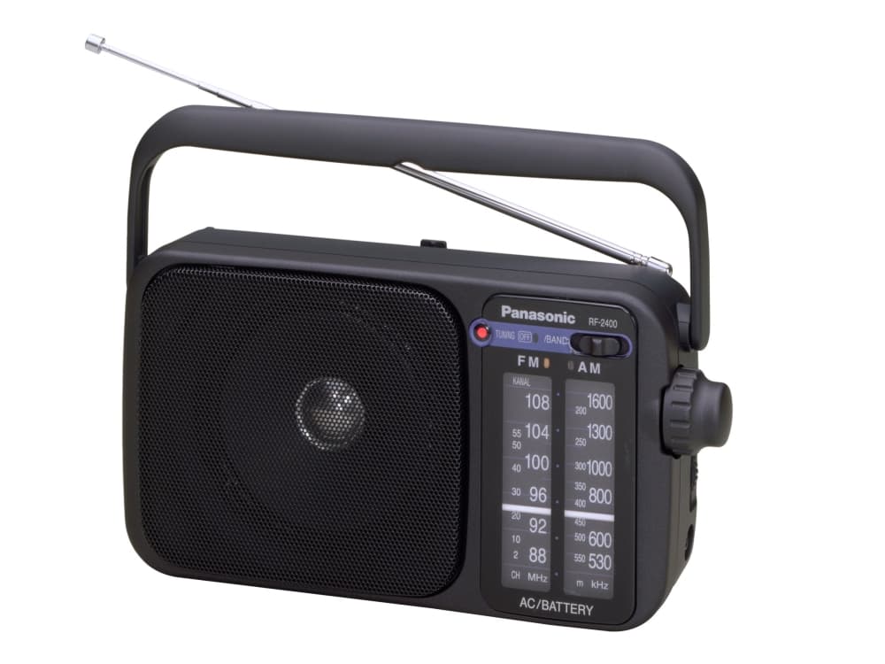 Panasonic RF-2400D, Kannettava, AM, FM, 87 - 108 MHz, 520 - 1730 kHz, 1 cm