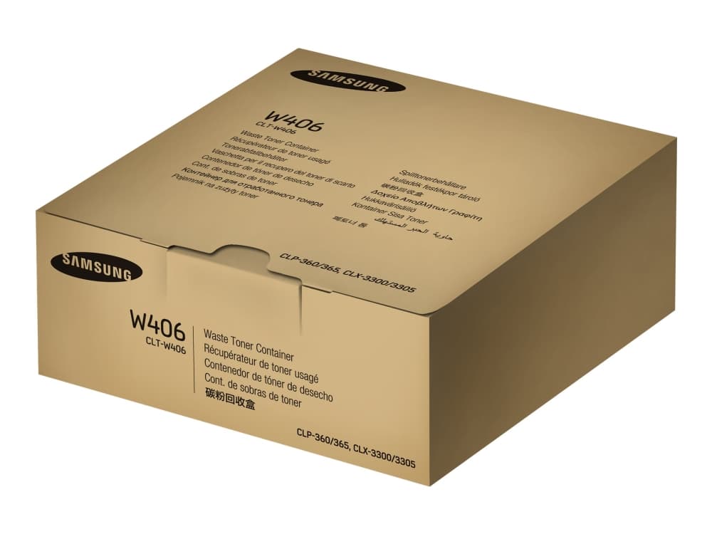 Samsung CLT-W406, väriaineen keräysyksikkö, Laser, Musta, Syaani, Magenta, Keltainen, Samsung, CLP-360, 365, 365W / Xpress C410W, C460W, C460FW / CLX-3300, 3305, 3305W, Yritys, Yritys, 10 - 30 °C