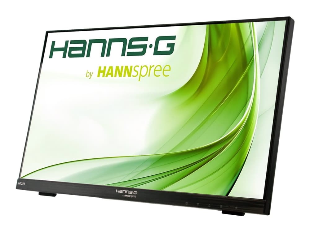 HANNS.G HT225HPB - HT-sarja - LED-näyttö - 21,5 - kosketusnäyttö - 1920 x 1080 Full HD (1080p) @ 60 Hz - 250 cd/m² - 1000:1 - 7 ms - HDMI, VGA, DisplayPort - kaiuttimet - kaiuttimet