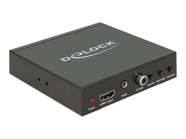 DeLOCK 62783, Musta, Metalli, 1 m, 1920 x 1080 pikseliä, 720p, 1080p, NTSC, NTSC 4.43, NTSC M, PAL, PAL M, PAL N, SECAM