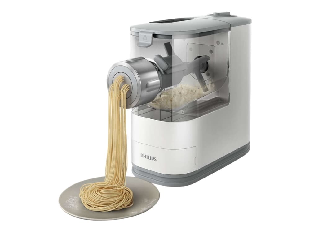 Philips Viva Collection HR2345/19 Pasta- ja nuudelikone, Sähköpastakone, Maccheroncini, Tagliatelle, Muovi, Valkoinen, 1 m, LED