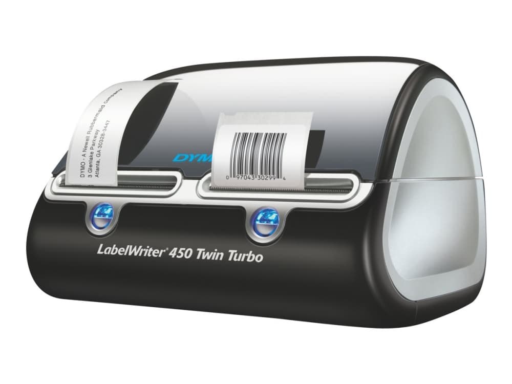 DYMO LabelWriter ™ 450 TwinTurbo, Suoralämpö, 600 x 300 DPI, Musta, Hopea