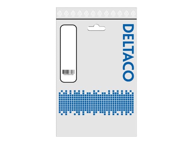 DELTACO DEL-109HA - Verkkokaapeli - CEE 7/7 (uros) kulma IEC 60320 C5 suora - AC 250 V - 2,5 A - 10 m - musta