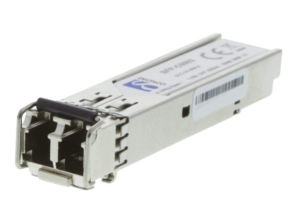 DELTACO SFP-C0006 - SFP (mini-GBIC) transceiver modul (svarende til: Cisco SFP-GE-S) - GigE - 1000Base-SX - LC multimodus - op til 550 m - 850 nm - for Cisco Catalyst 3560, ESS9300 Integroitu palvelureititin 11XX