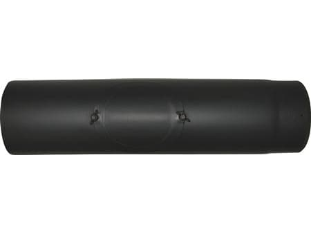 MB Sorte røgr. 130mm 500 lgd. - lgde. 500mm med renseklap