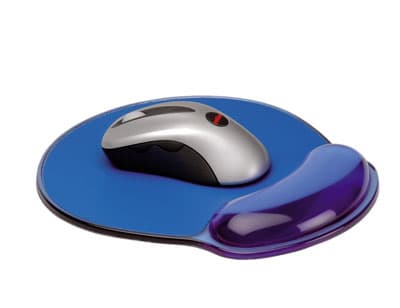 ROLINE MousePad w/ wrist rest, Silicone, Sininen