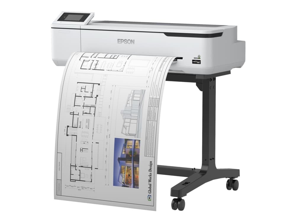EPSON SureColor SC-T3100 24-tuumainen suurkuvatulostin värillinen mustesuihkutulostin Rulla A1 61.0cm 2400x1200dpi Gigabit LAN Wi-Fi USB 3.0 Leikkuri