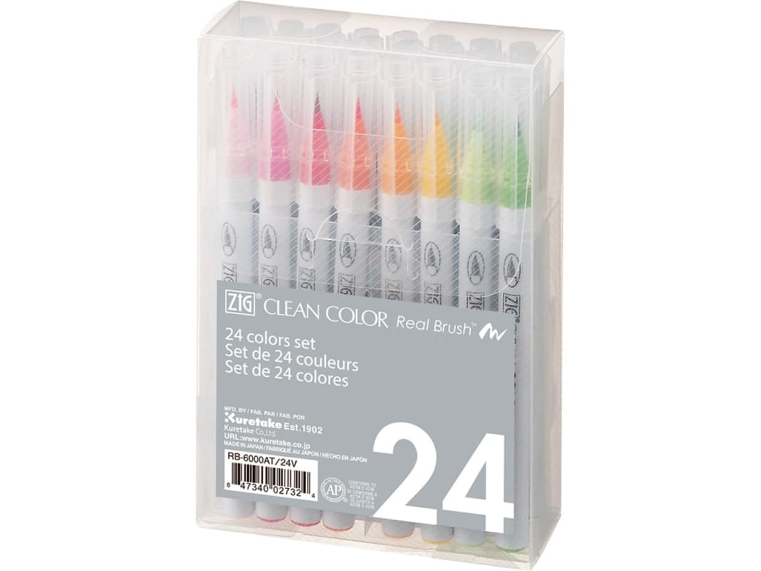Zig Clean Color sivellinkynä 24 kpl:n sarja