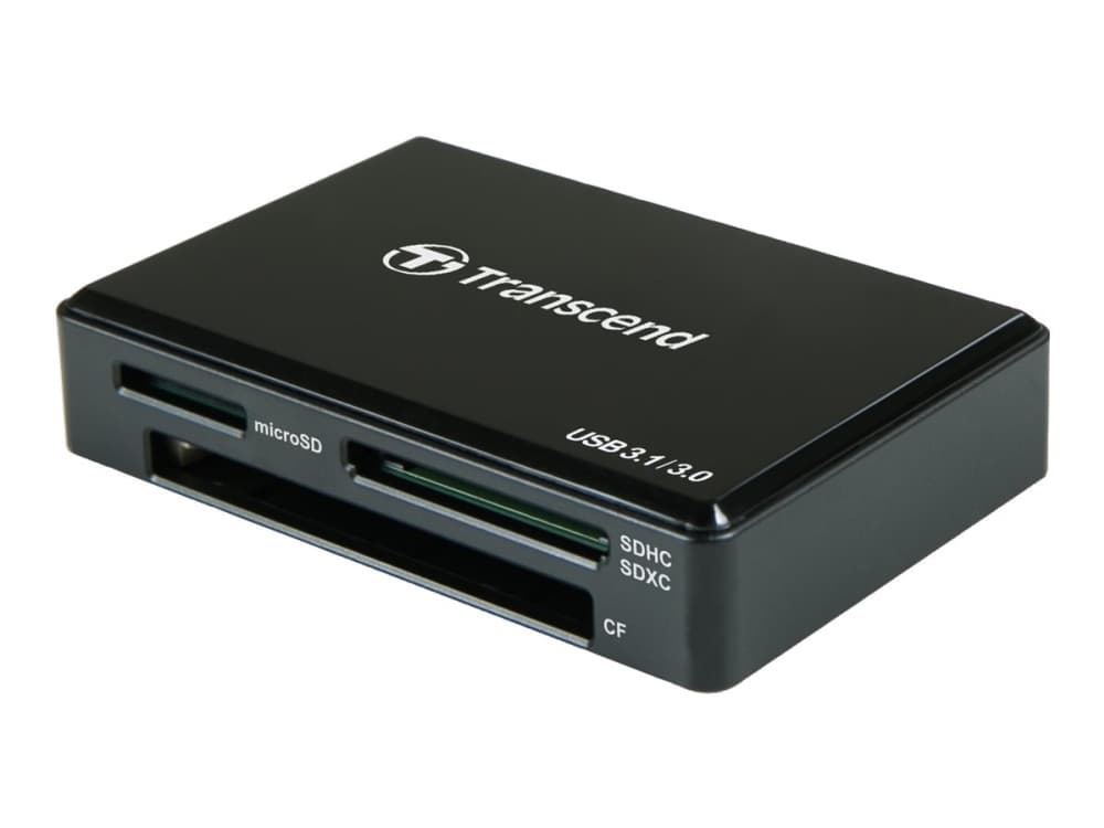 Transcend RDC8K - Kortinlukija (CF, SDHC, microSDHC, SDXC, microSDXC, SDHC UHS-I, SDXC UHS-I, SDXC UHS-I, MS XC, microSDHC UHS-I, microSDXC UHS-I) - USB 3.1