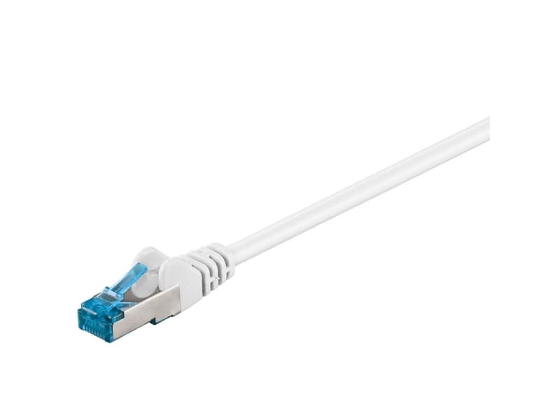 Goobay 94159, 15 m, Cat6a, S/FTP (S-STP), RJ-45, RJ-45, Valkoinen