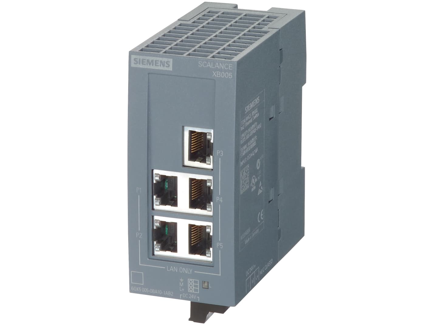 Siemens 6GK50050BA001AB2, Hallitsematon, L2, Fast Ethernet (10/100), Seinään asennettava