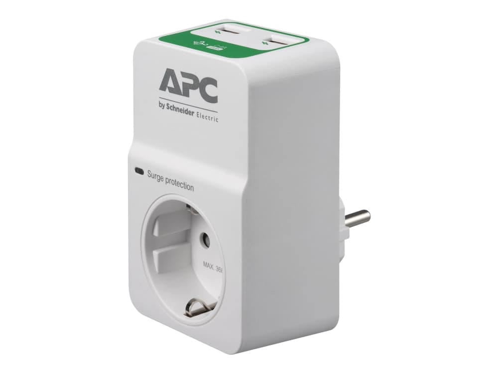 APC PM1WU2-GR, 918 J, 1 AC-pistorasia(a), 230 V, 50± 5 Hz, Valkoinen, 150 g