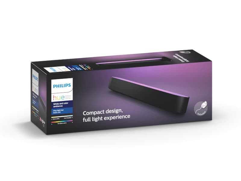 Philips Hue White and Color Ambiance Play - Valotanko - LED - 16 miljoonaa väriä - musta
