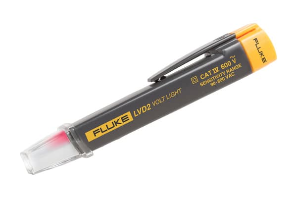FLUKE LVD2 Volt Light. Valonlähde ja jännitteentunnistus riipusrakenteessa. Luokiteltu CAT IV 600V:lle