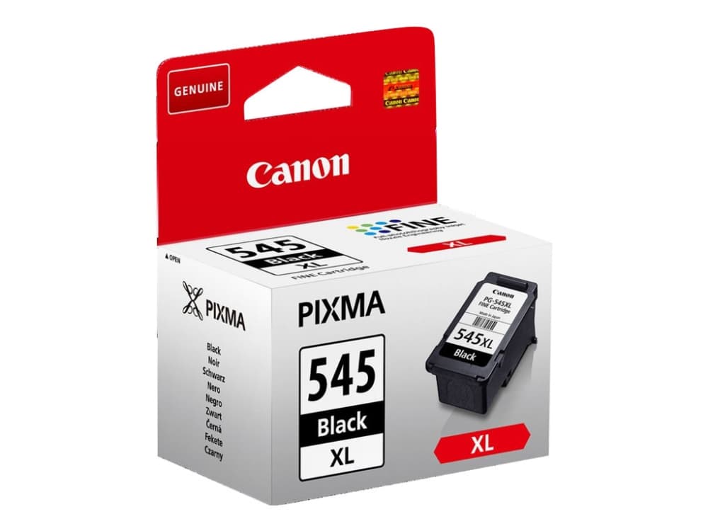 Canon PG-545XL, Korkea (XL) värintuotto, musta, Väriainepohjainen muste, 1 kpl, 400 sivua, Kertapakkaus