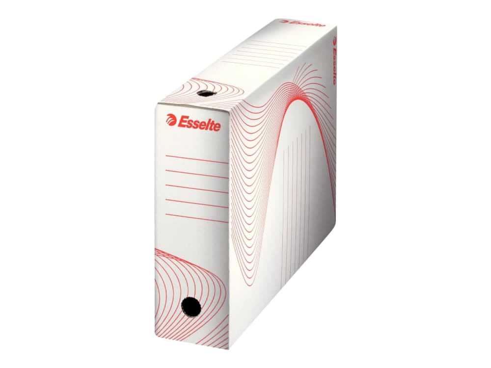 Esselte arkistointilaatikko FSC® 80 mm, 10/pkt, Valkoinen, A4, 250 mm, 352 mm, 80 mm