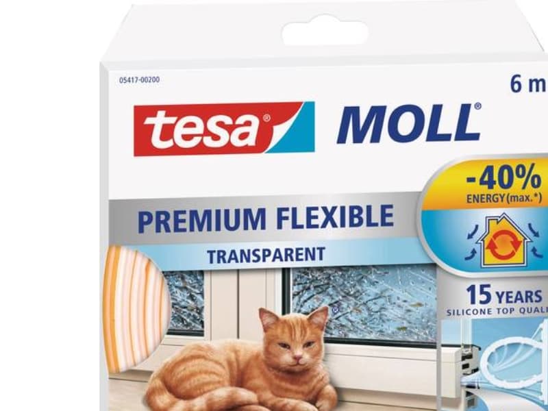 tesa PREMIUM FLEXIBLE 05417-00200-02 Tætningsbånd tesamoll® läpinäkyvä (L x B) 6 m x 9 mm 1 stk