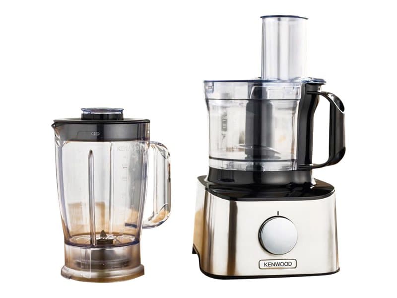 Kenwood FDM301SS, 2,1 L, Musta, Ruostumaton teräs, 1,2 L, Leikkuu, Jauhatus, Sekoitus, Karkea, Hienojakoinen, 3 levyt