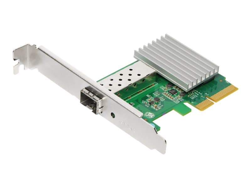 Edimax EN-9320SFP+, Sisäinen, Langallinen, PCIe, Kuitu, 10000 Mbit/s, Vihreä, Hopea