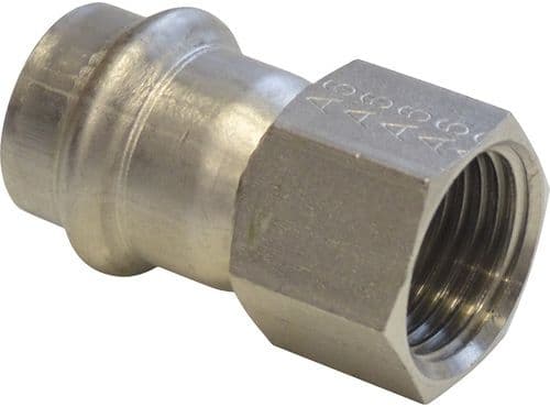 Sanpress Inox overgang 35 mm x 114 rustfrit stål, 436667