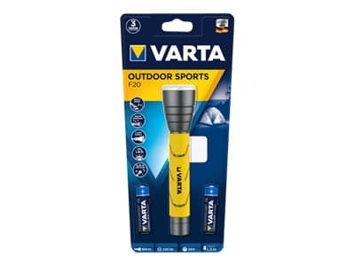 Varta 18628101421, Käsikokoinen taskulamppu, Musta, Keltainen, LED, 1 lamppua, 235 lm, 160 m
