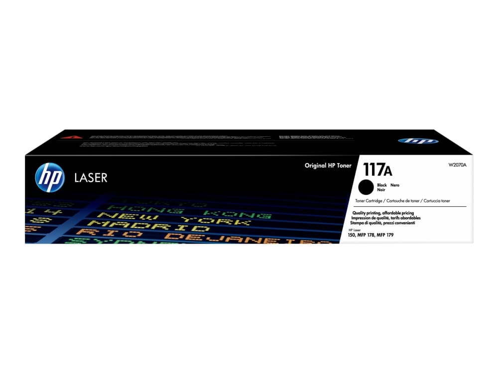 HP 117A alkuperäinen musta laservärikasetti, 1000 sivua, Musta, 1 kpl