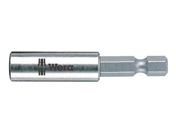 WERA WERK Wera 899/4/1 Yleiskäyttöinen pidinholkki ruostumattomasta teräksestä lukkorenkaalla ja vahvalla magneetilla1/4 liitäntä, pituus 152mm