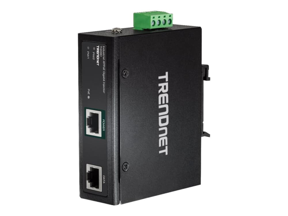 TRENDnet TI-IG90 - Hardened Industrial - monitori (DIN-kiskoon kiinnitettävä) - DC 52 - 56 V - 90 Watt - output-stikforbindelser: 1