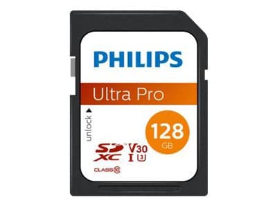 Philips FM12SD65B, 128 GB, SDXC, Luokka 10, UHS-I, Class 3 (U3), V30