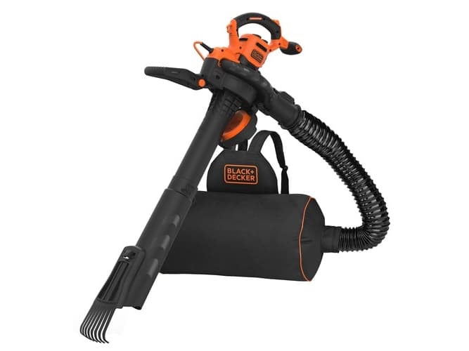Black & Decker BEBLV301-QS, Reppupuhallin, 206 km/h, 404 km/h, 268 m³/h, 72 L, Musta, Oranssi