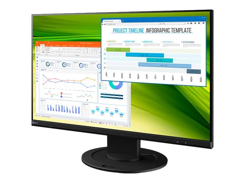 EIZO FlexScan EV2360-BK, 57,1 cm (22.5), 1920 x 1200 pikseliä, WUXGA, LED, 5 ms, Musta