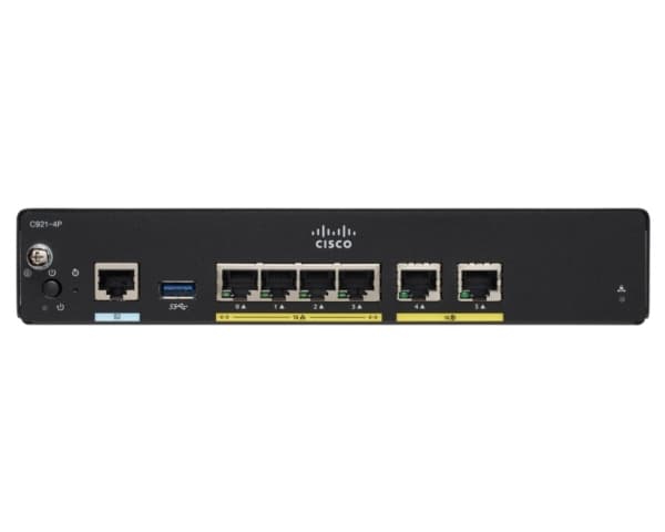 Cisco Integrated Services Router 927 - Reititin - kabel mdm - 4-porttinen kytkin - GigE - WAN-portit: 2
