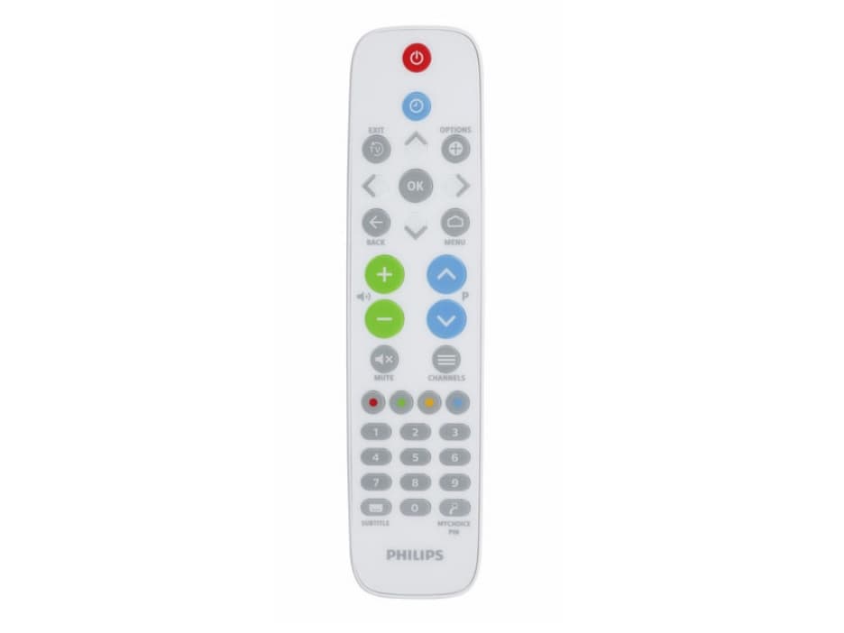 Philips 22AV1604B, TV, Painikkeiden painaminen, Valkoinen