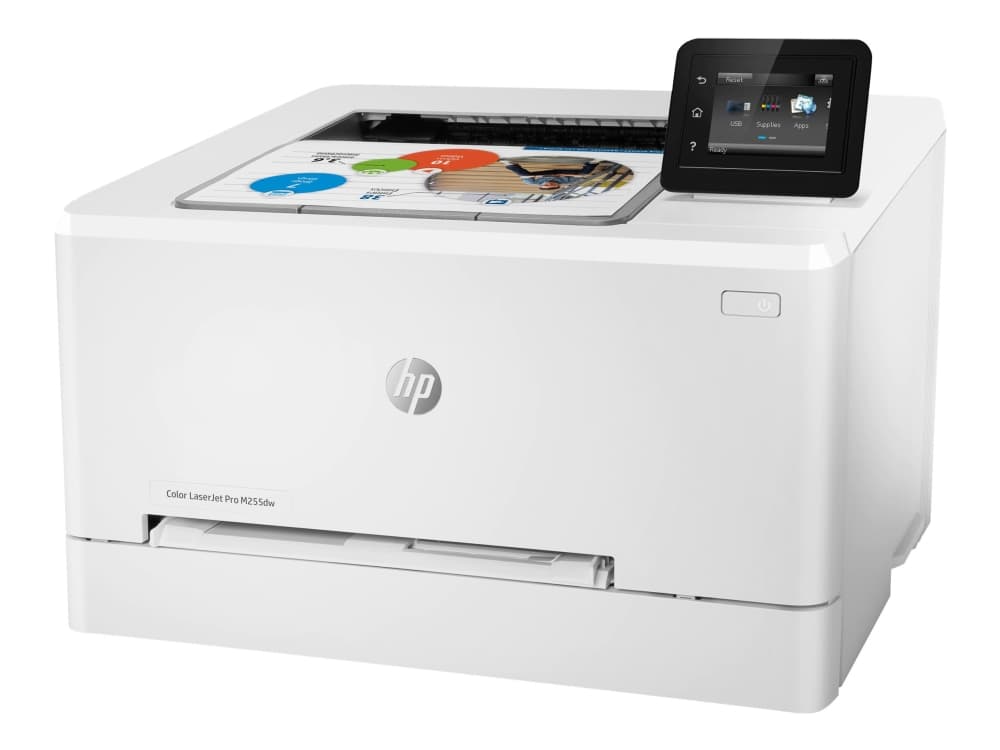 HP Color LaserJet Pro M255dw - Tulostin - tulostuslaite - kaksipuolinen - laser - A4/Legal - 600 x 600 dpi - op til 21 spm (mono) / op til 21 spm (farve) - kapacitet: 250 ark - USB 2.0, LAN, Wi-Fi(n), USB vært