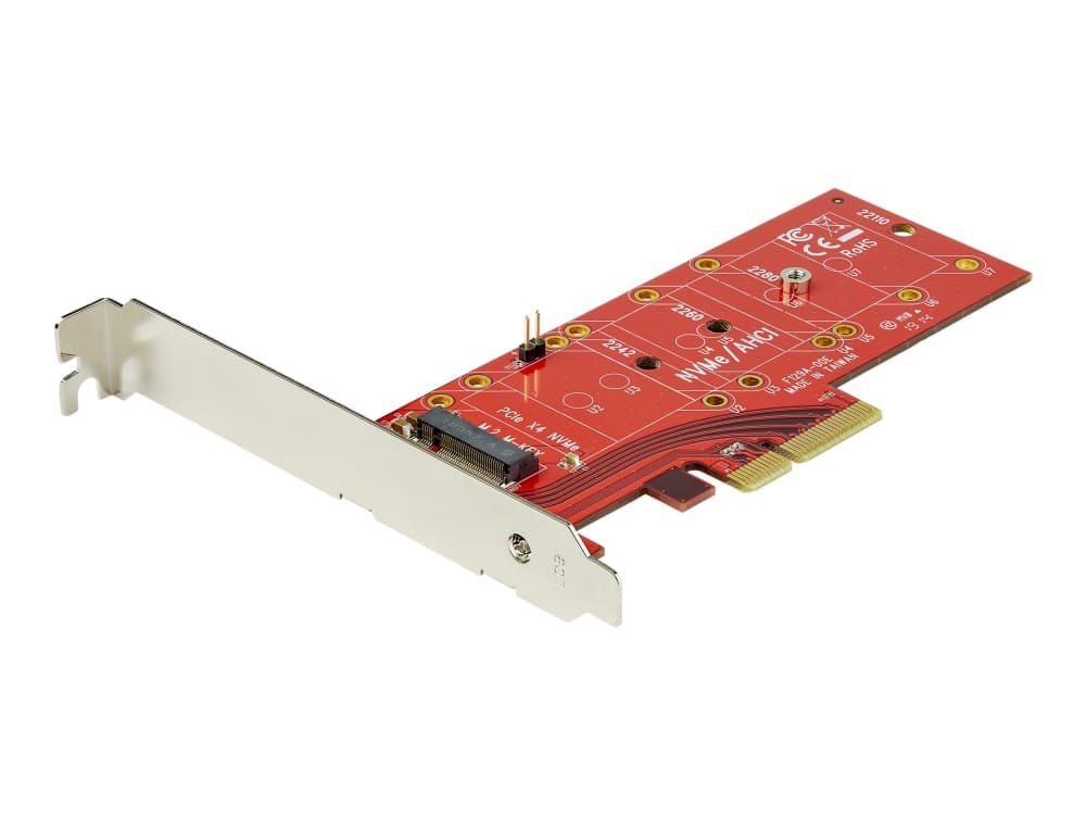 StarTech.com PEX4M2E1, PCIe, M.2, Full-height / Low-profile, PCI 3.0, Punainen, 8 Gbit/s