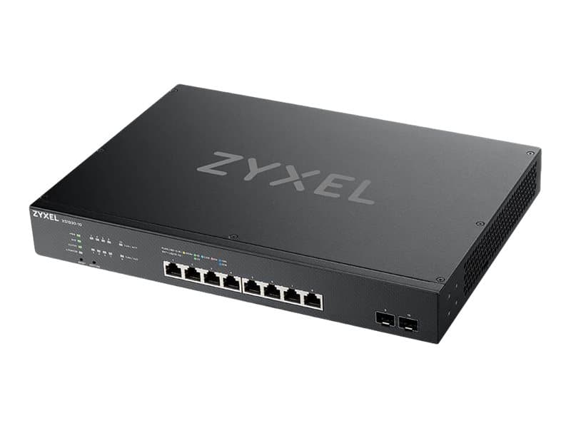 Zyxel XS1930-10 - Kytkin - älykäs - 8 x 100/1000/2.5G/5G/10GBase-T + 2 x 10 Gigabit SFP+ - monterbar på stativ