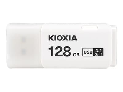 Kioxia TransMemory U301, 128 GB, USB A-tyyppi, 3.2 Gen 1 (3.1 Gen 1), Suojus, 8 g, Valkoinen