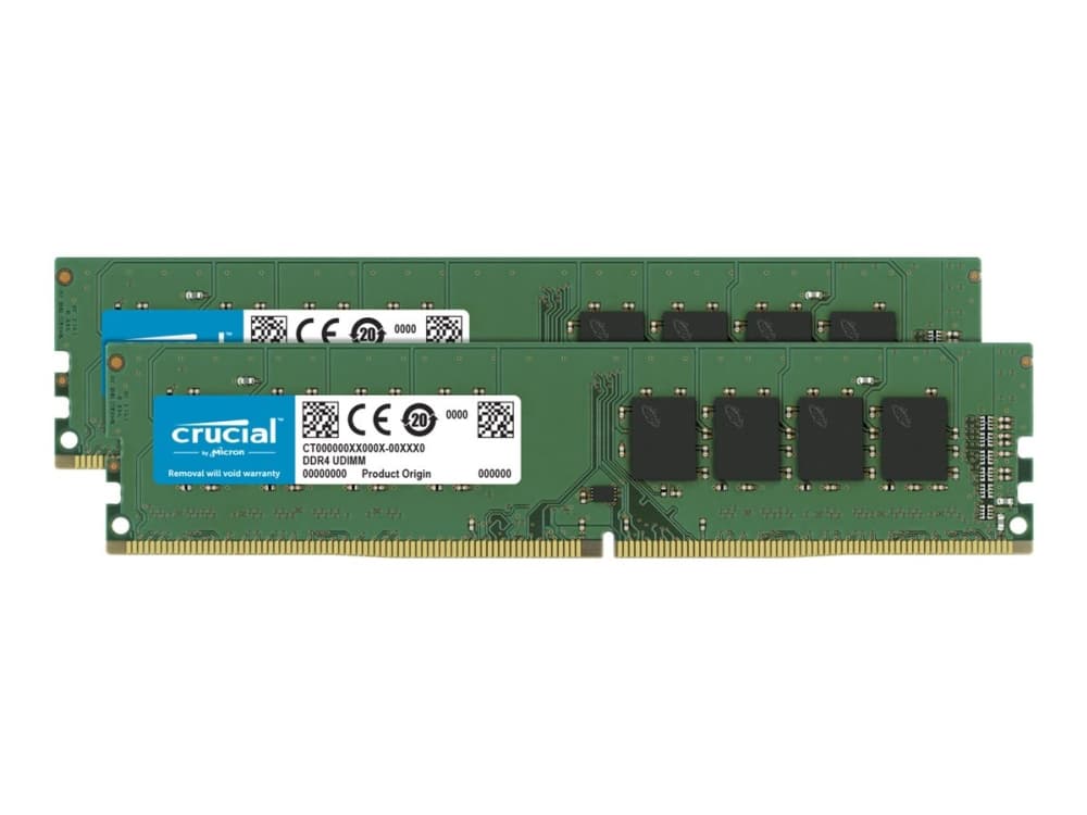 Crucial DDR4 32GB 3200MHz CL22 Ikke-ECC 3200MHz paketti Ikke-ECC