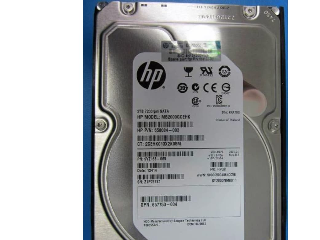 HP Midline - Kiintolevy - 2 TB - hot-swap - 3,5 LFF - SATA 6Gb/s - 7200 rpm - HP SmartDrive -kotelon kanssa