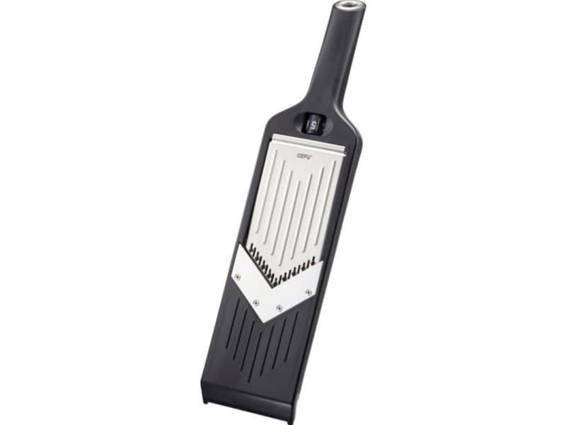 GEFU Julienne VIOLI 2.0, Ohje, 5 mm, Musta, ABS-synteettinen, Ruostumaton teräs, 1 mm, Tasainen