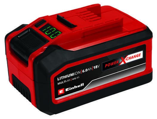 Einhell 4511502, Akku, Litiumioni (Li-Ion), 6 ah, 18 V, Einhell, Musta, Punainen