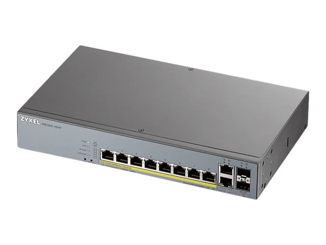 Zyxel GS1350-12HP-EU0101F, Hallittu, L2, Gigabit Ethernet (10/100/1000), Power over Ethernet -tuki, Telineasennus