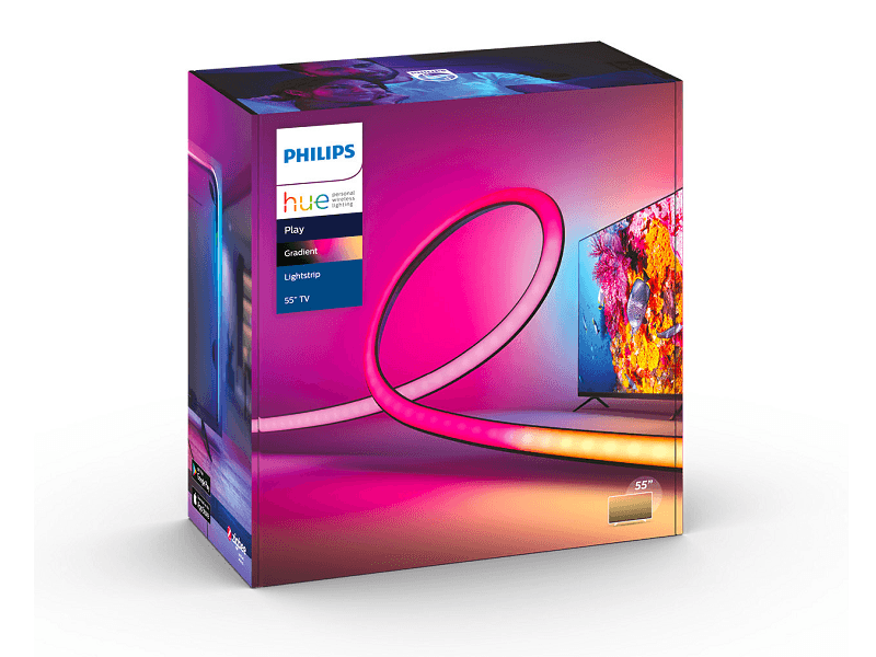 Philips Hue White and Color Ambiance Play Gradient Lightstrip - 55 TV