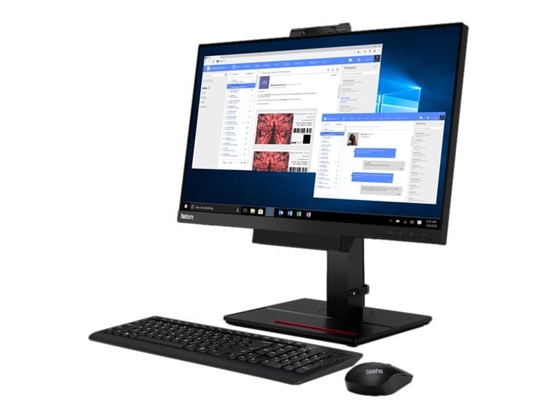 Lenovo ThinkCentre Tiny-in-One 24 Gen 4 - LED-näyttö - 24 (23,8 katseluun) - 1920 x 1080 Full HD (1080p) - 250 cd/m² - 1000:1 - 4 ms - DisplayPort - kaiuttimet - musta - musta