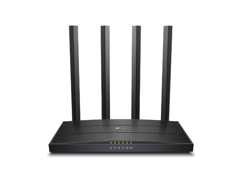 TP-Link Archer C6U, Wi-Fi 5 (802.11ac), Kaksitaajuus (2,4 GHz/5 GHz), Ethernet LAN, Musta, Pöytäreititin
