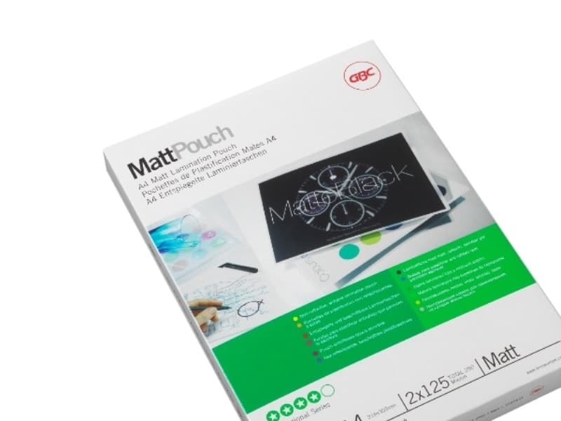GBC A3-laminointitasku matta/kiiltävä 125mic/50kpl, Matta, A3, 0,25 mm, 50 kpl